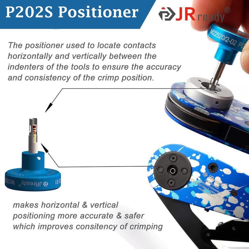 JRready M22520 2 01 P series ST5119 positioner kit work with NEW-AS2 NEW-AS2G YJQ-W1A crimping tool for Aviation terminal solid contacts harness connector - Image 4
